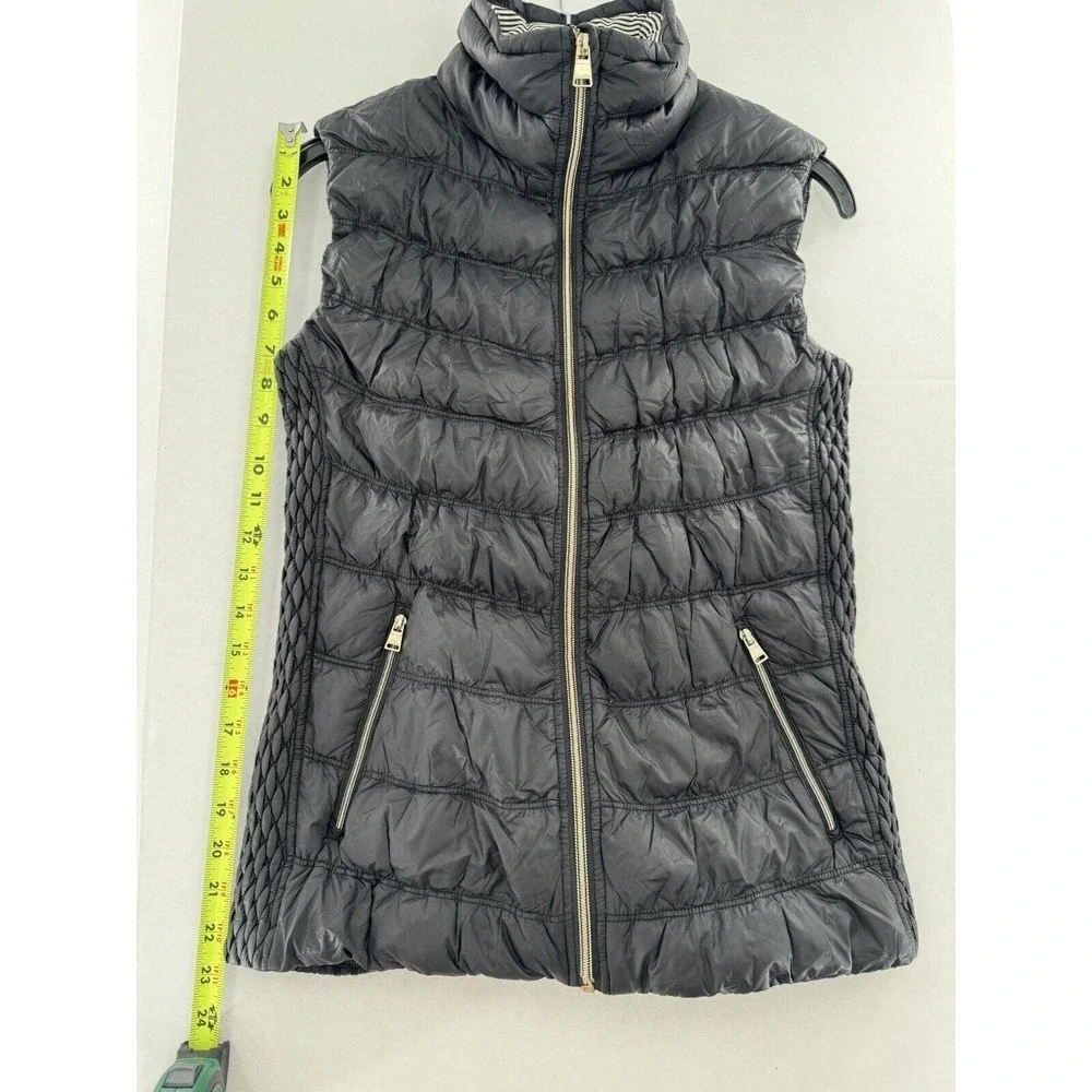 Calvin Klein Vest Sz M Black Duck Down Puffer Quilted Performance Pockets - Picture 11 of 11